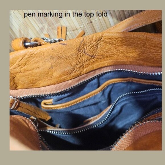 Shoulder/Crossbody/Handbag/Satchel/leather/vibrant color/bohemian - Picture 9 of 11